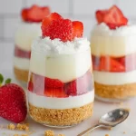 No Bake Strawberry Cheesecake Cups: Delight Without The Oven 3 No Bake Strawberry Cheesecake Cups - Delicious No Bake Dessert