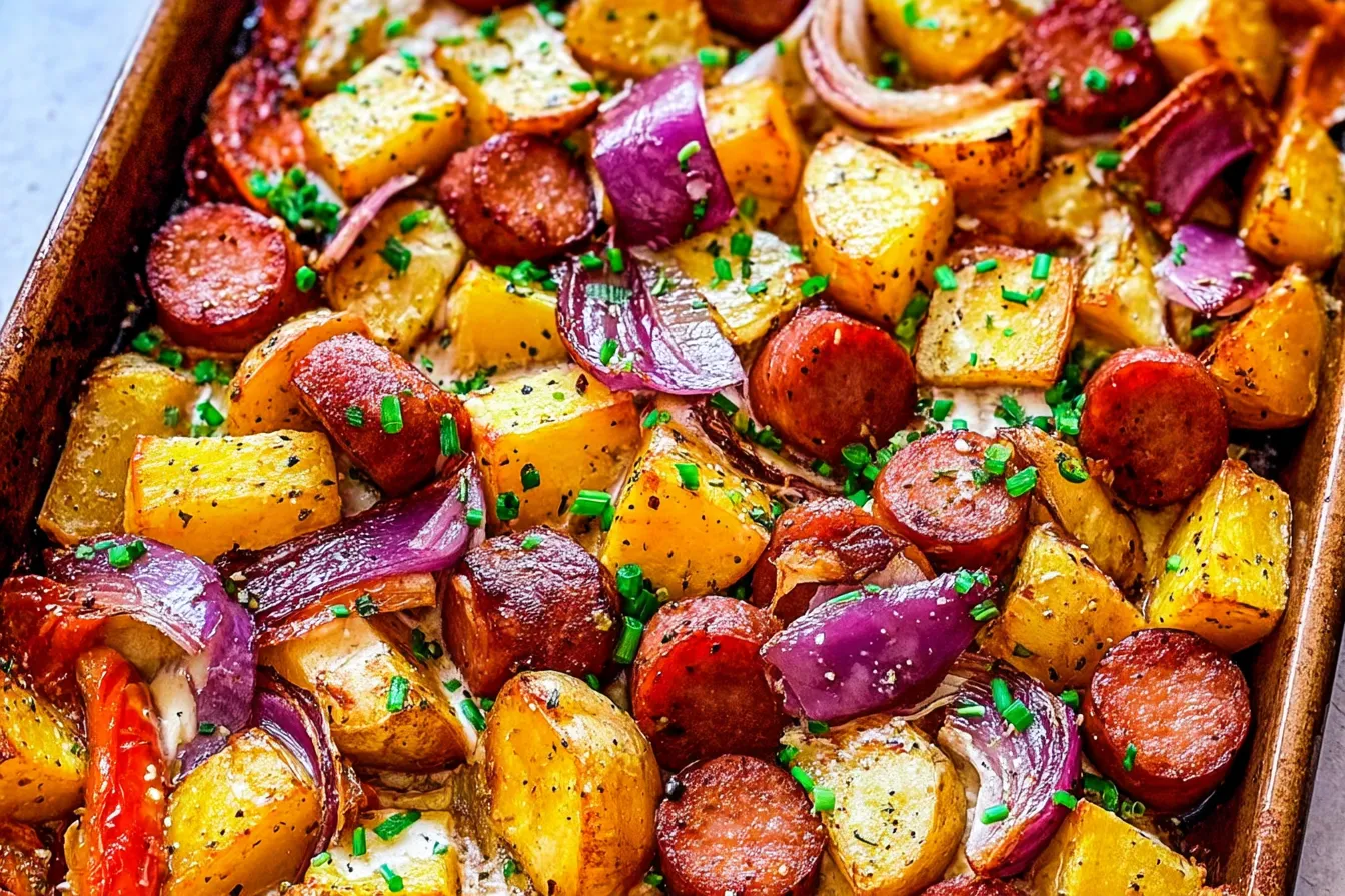 One Pan Sausage and Potatoes