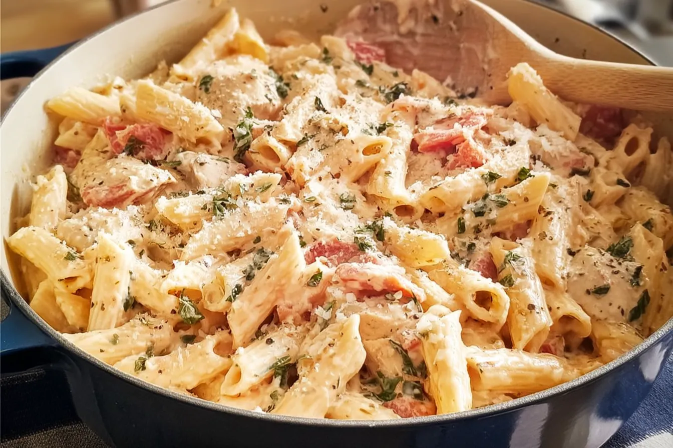 One Pot Creamy Chicken Pasta