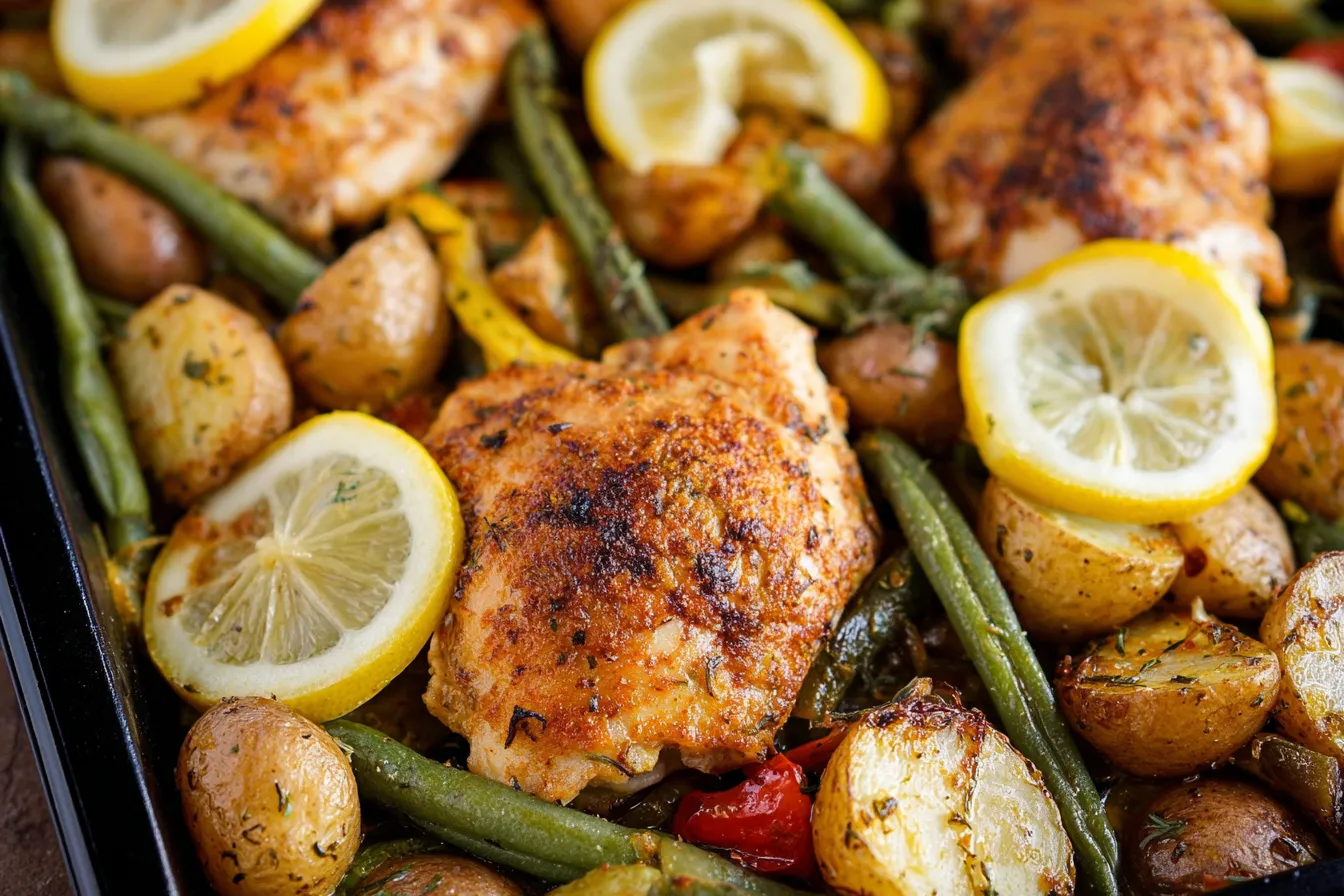 Sheet Pan Lemon Garlic Chicken & Veggies That Wow! 1 Sheet Pan Lemon Garlic Chicken & Veggies Freshly Baked