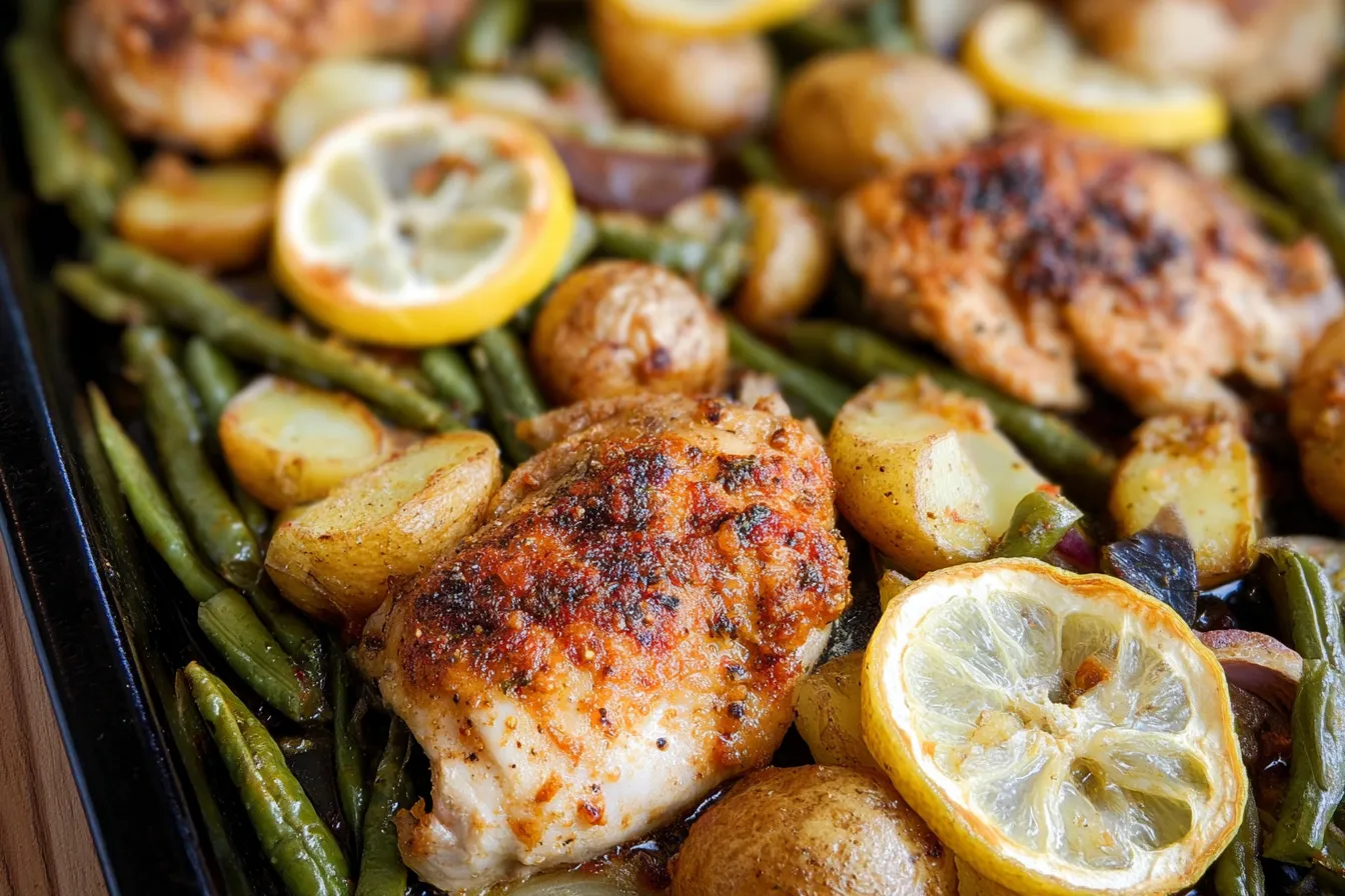 Sheet Pan Lemon Garlic Chicken & Veggies That Wow! 2 Sheet Pan Lemon Garlic Chicken & Veggies