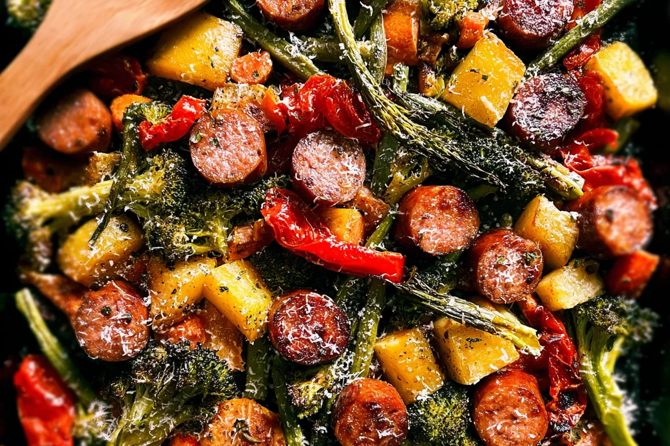 Sheet Pan Sausage and Vegetables