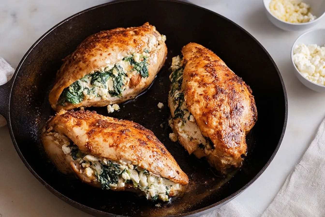 Spinach and Feta Stuffed Chicken: Tasty Dinner Idea