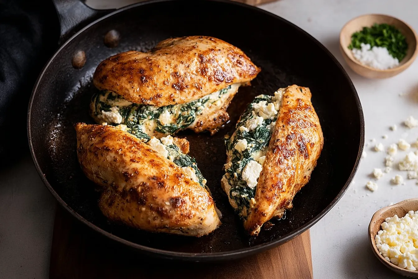 Spinach and Feta Stuffed Chicken