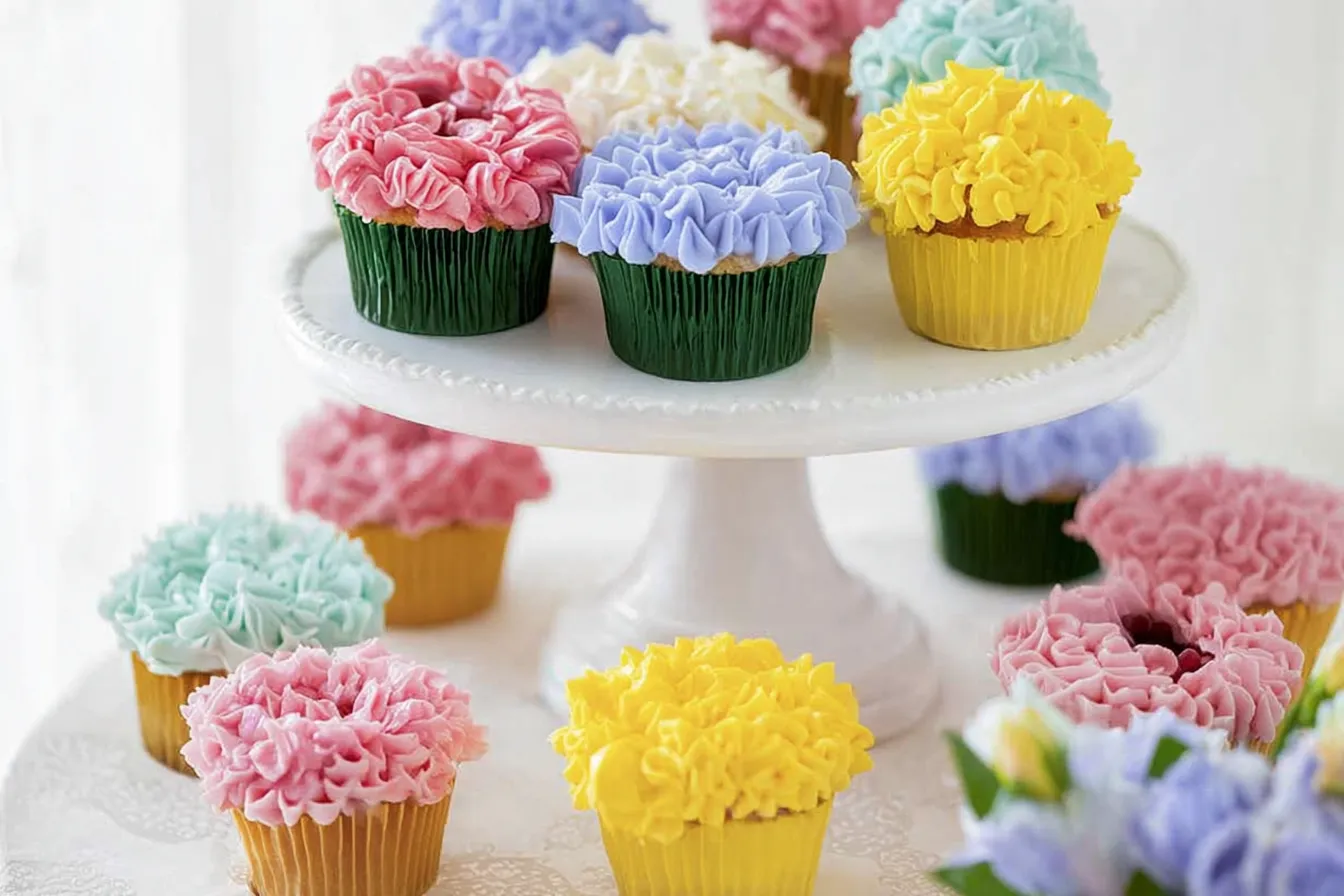 Spring Flower Cupcakes for Mom: Delight Her This Season! 2 Spring Flower Cupcakes for Mom