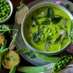 Spring Pea and Mint Soup: A Fresh Delight to Savor 3 Fresh Spring Pea and Mint Soup in a Bowl