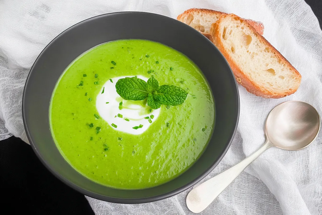 Spring Pea and Mint Soup