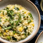 Spring Vegetable Risotto: A Delightful Springtime Dish 3 Spring Vegetable Risotto Bowl with Fresh Ingredients