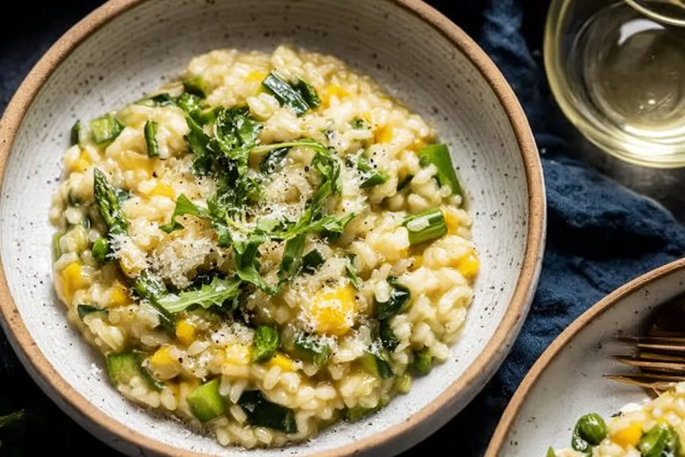 Spring Vegetable Risotto: A Delightful Springtime Dish 1 Spring Vegetable Risotto Bowl with Fresh Ingredients