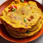 Vegetarian Breakfast Chilla: A Delicious Start to Your Day 3 Vegetarian Breakfast Chilla on a Plate