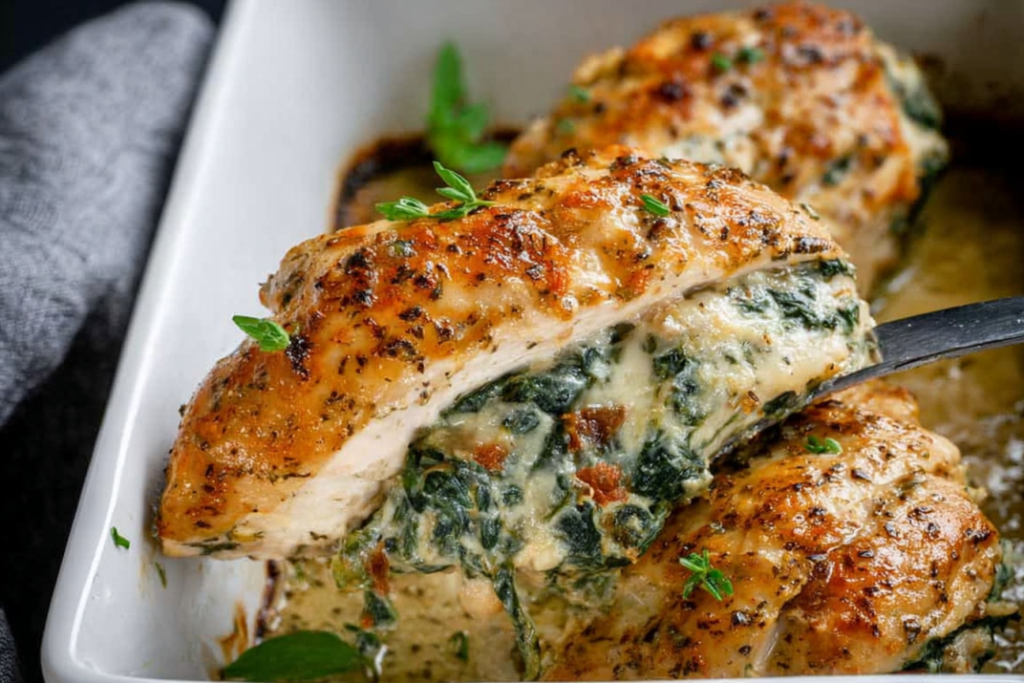 Stuffed Chicken Breast with Spinach