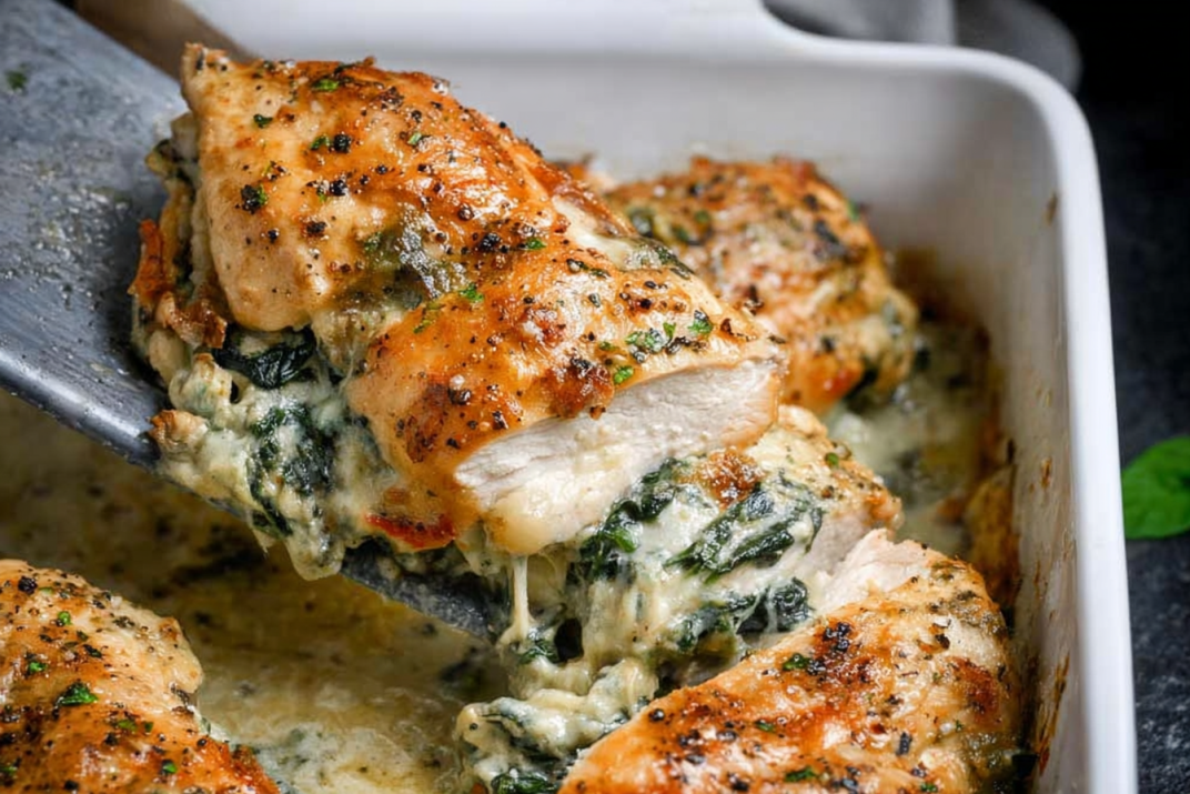 Stuffed Chicken Breast with Spinach
