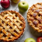 Delicious Slice of Apple Pie Fresh from the Oven