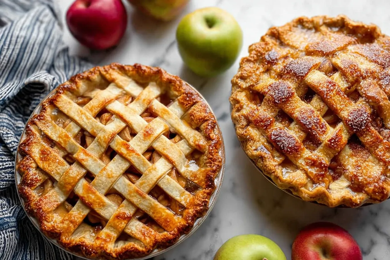 Delicious Slice of Apple Pie Fresh from the Oven