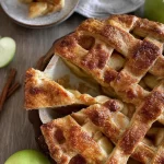 Freshly Baked Apple Pie with Golden Crust