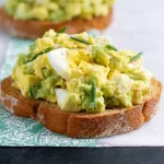 Avocado Egg Salad Sandwich - A Healthy Lunch Idea