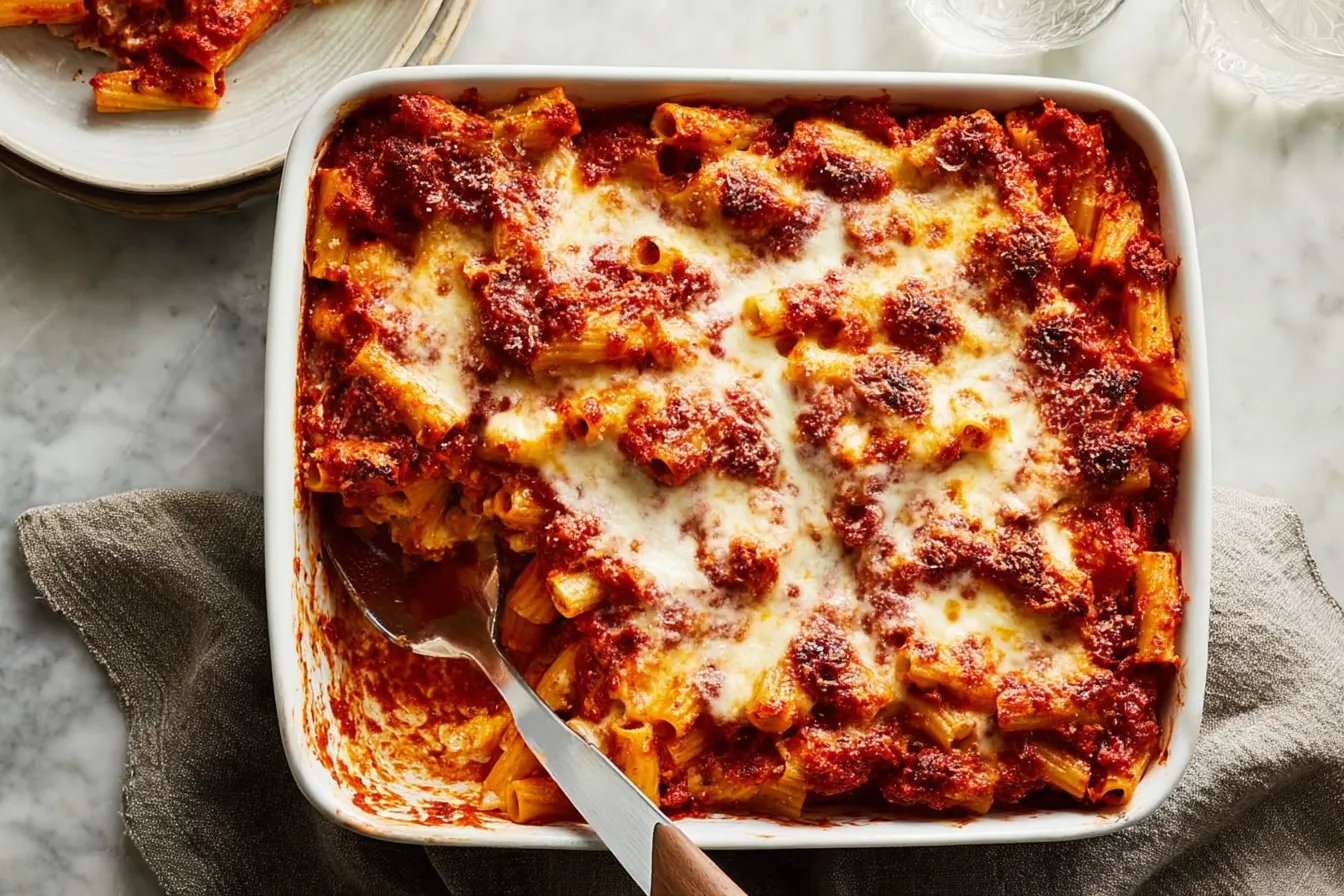 Delicious Baked Ziti Fresh from the Oven