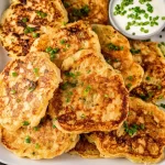 Delicious Boxty (Irish Potato Pancakes) Served with Toppings