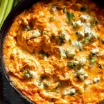 Buffalo Chicken Dip: Irresistibly Delicious and Easy to Make 3 Homemade Buffalo Chicken Dip in a Serving Bowl