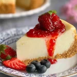 Decadent Cheesecake Slices on a Platter