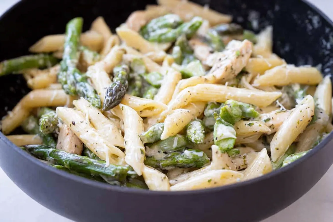 Delicious Chicken Asparagus Penne