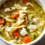 Chicken Noodle Soup: The Cure for Cold Days 3 Bowl of Homemade Chicken Noodle Soup