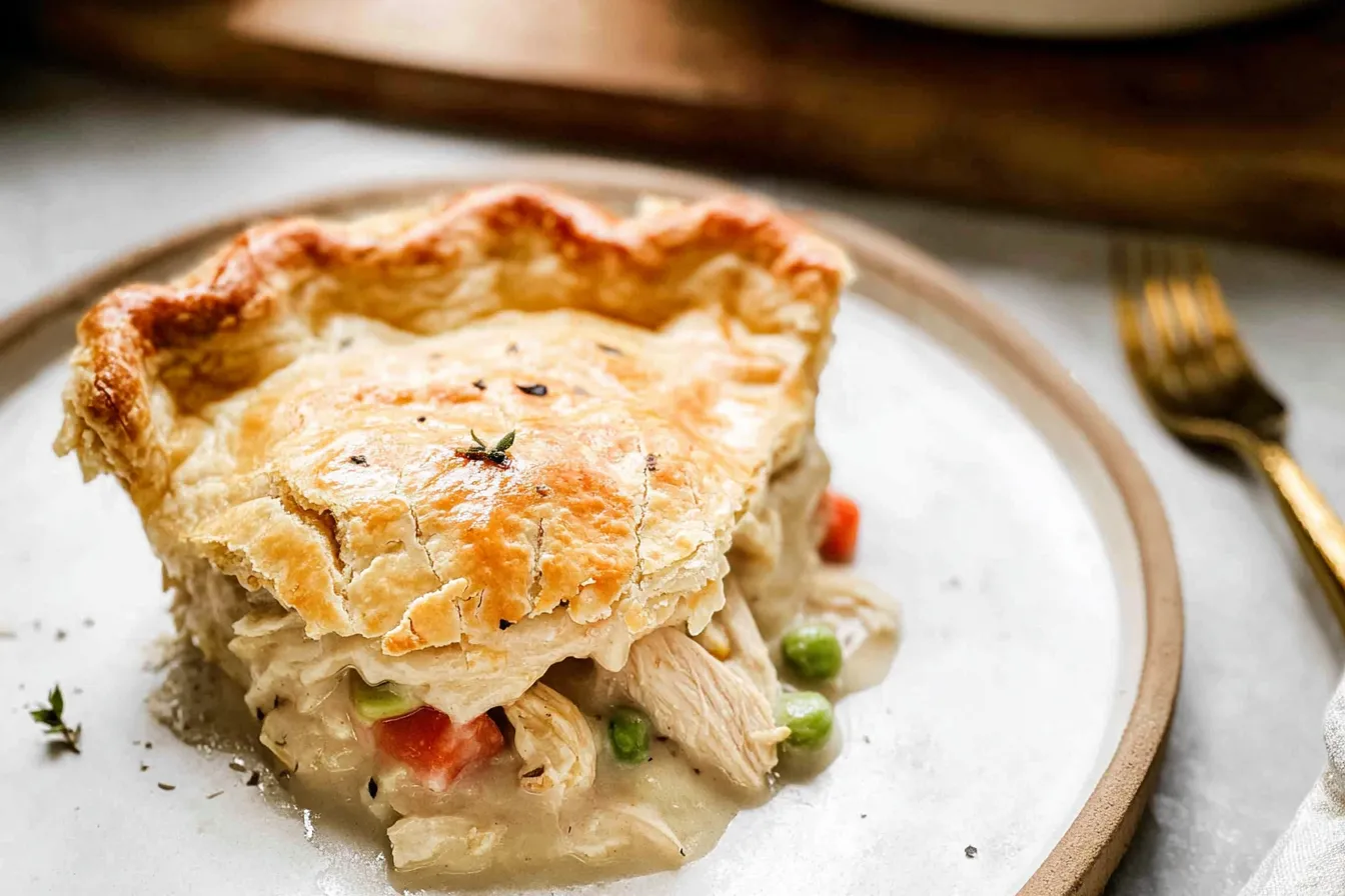 Chicken Pot Pie: A Comfort Food Delight Everyone Loves 1 Chicken Pot Pie Freshly Baked and Ready to Serve