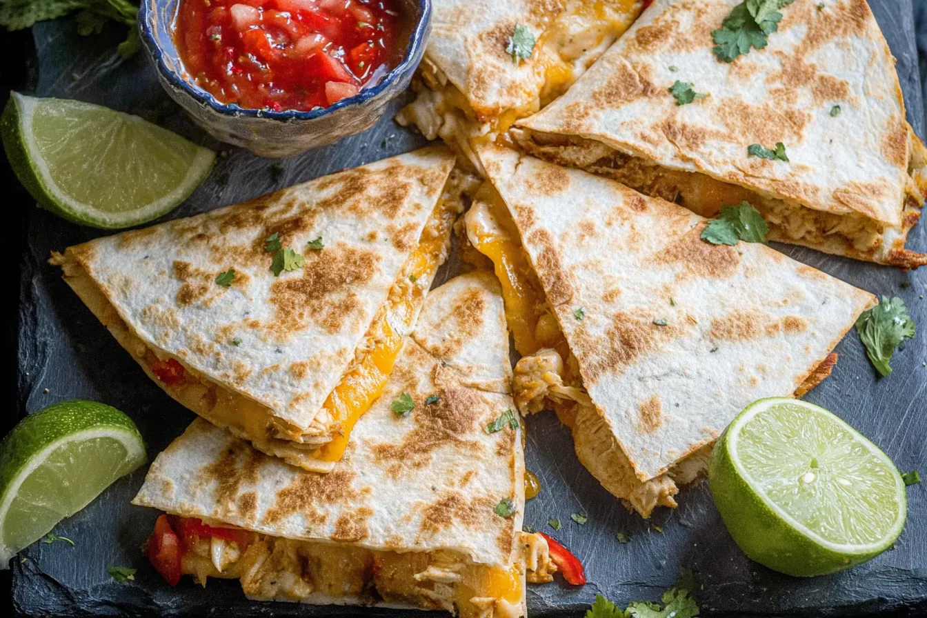 Chicken Quesadillas: Tasty and Quick Dinner Ideas! 2 Chicken Quesadillas