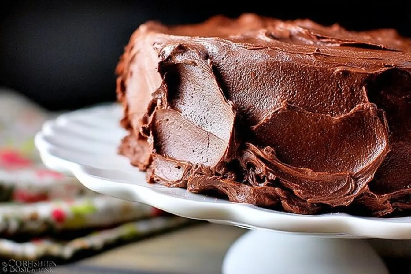 Delicious Chocolate Cake Slice