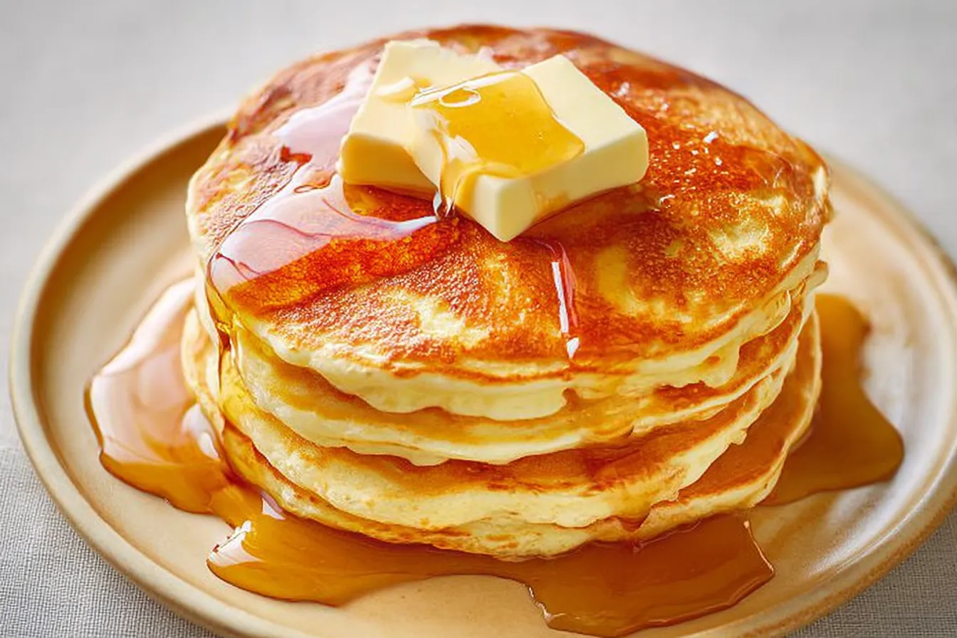 Classic Pancakes: The Joy of Fluffy Mornings Classic Pancakes Stack with Maple Syrup
