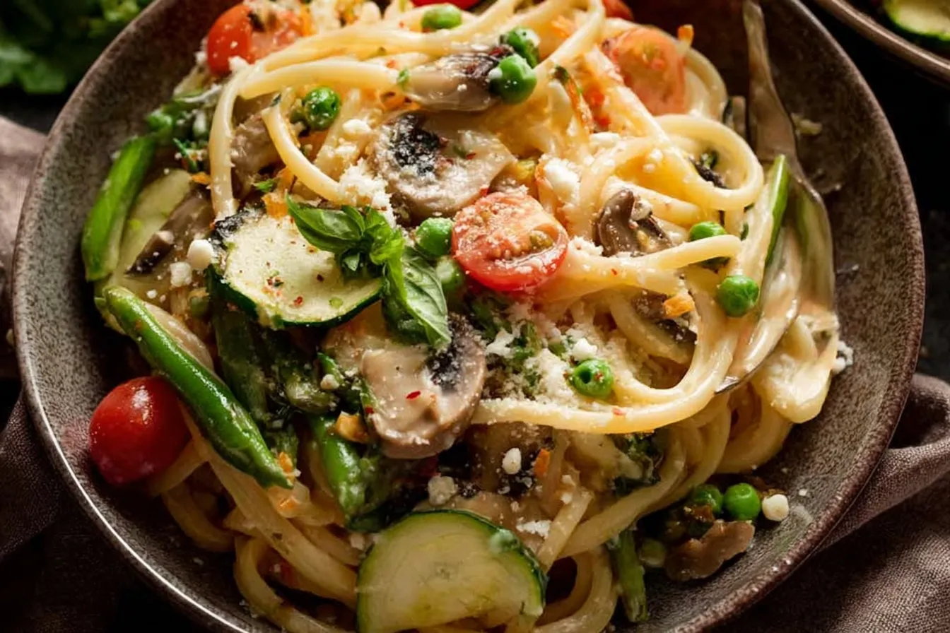 Classic Pasta Primavera with Fresh Vegetables