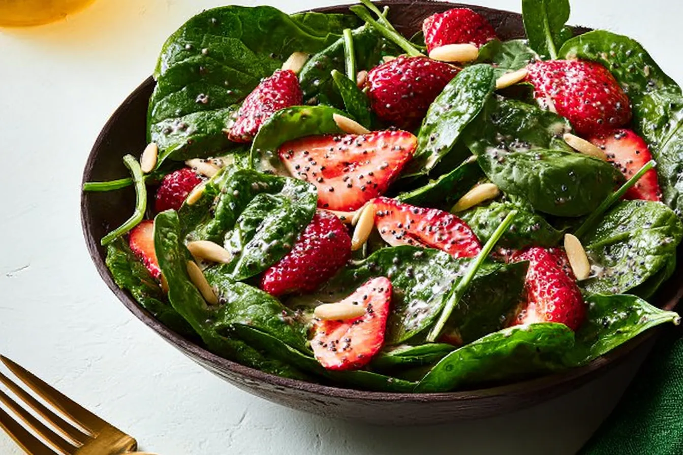 Classic Strawberry Spinach Salad with Poppy Seed Dressing Joy 2 Classic Strawberry Spinach Salad with Poppy Seed Dressing