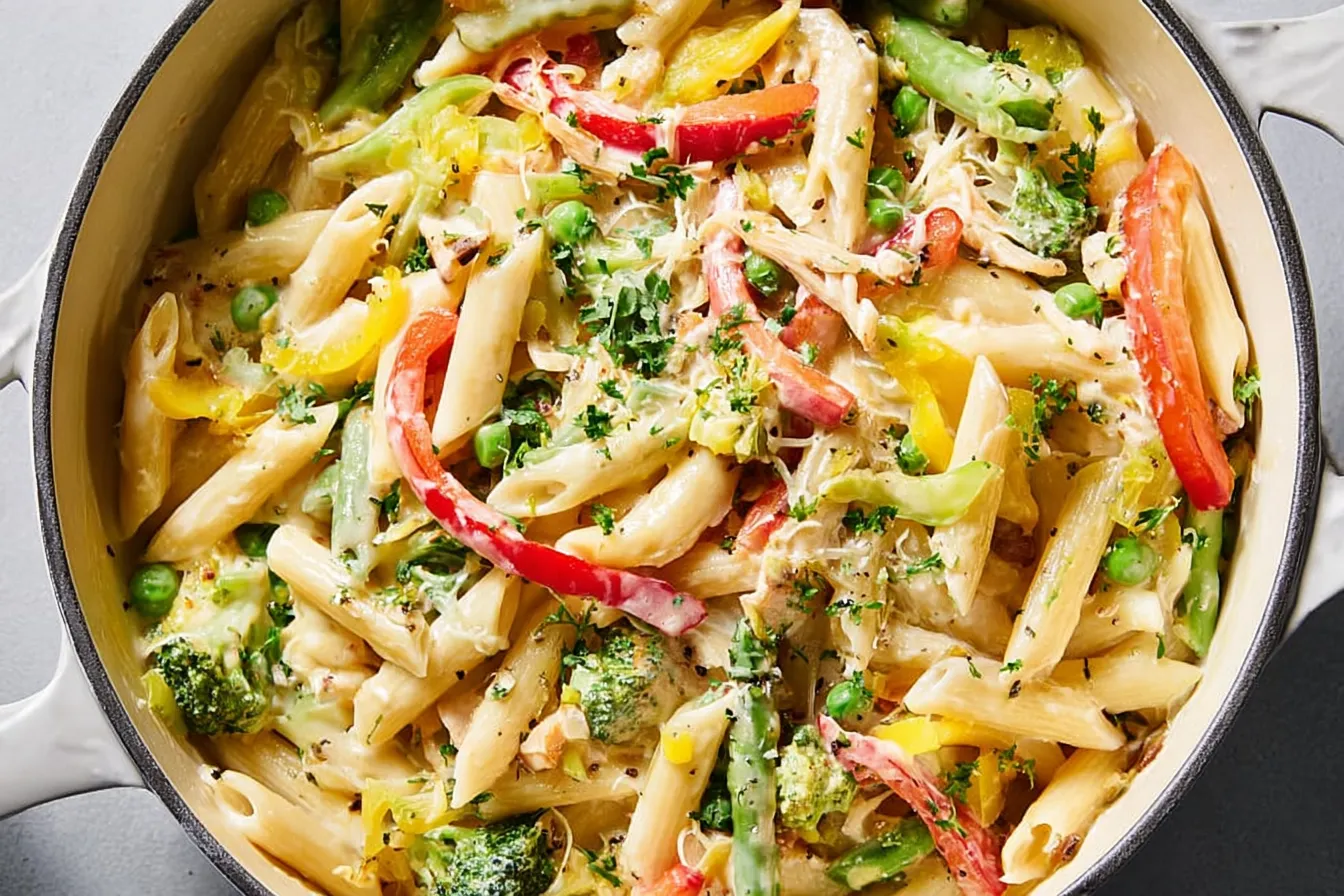 Creamy Pasta Primavera Bowl