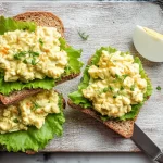 Delicious Curried Egg Salad Sandwich Ready to Enjoy