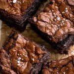 Delicious Fudgy Chocolate Brownies on a Plate