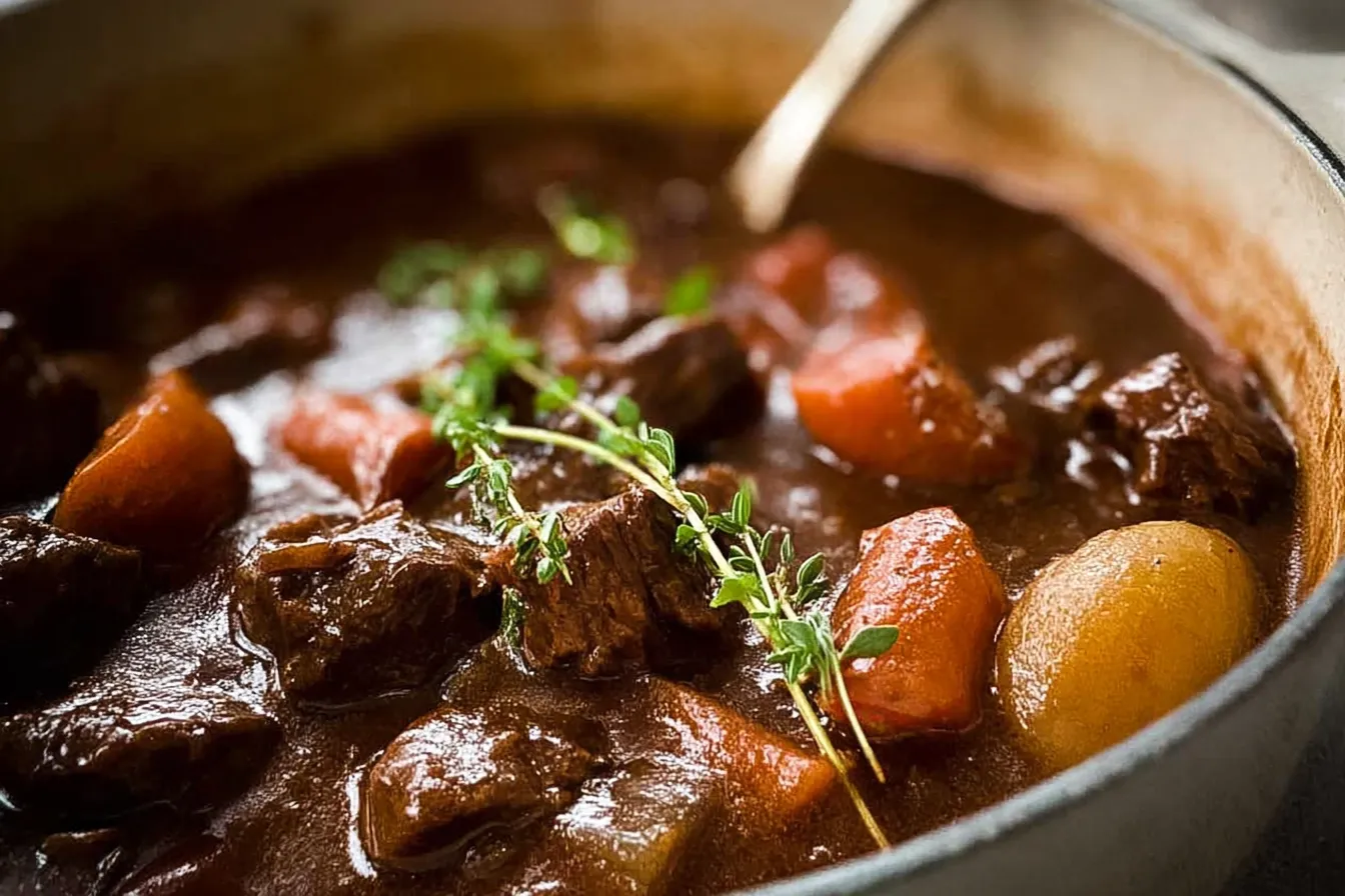 Guinness Beef Stew: A Heartwarming Comfort Food Delight Delicious Guinness Beef Stew in a Rustic Bowl