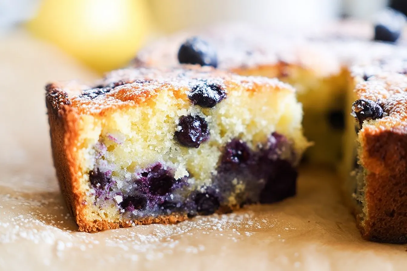 Lemon Blueberry Ricotta Cake