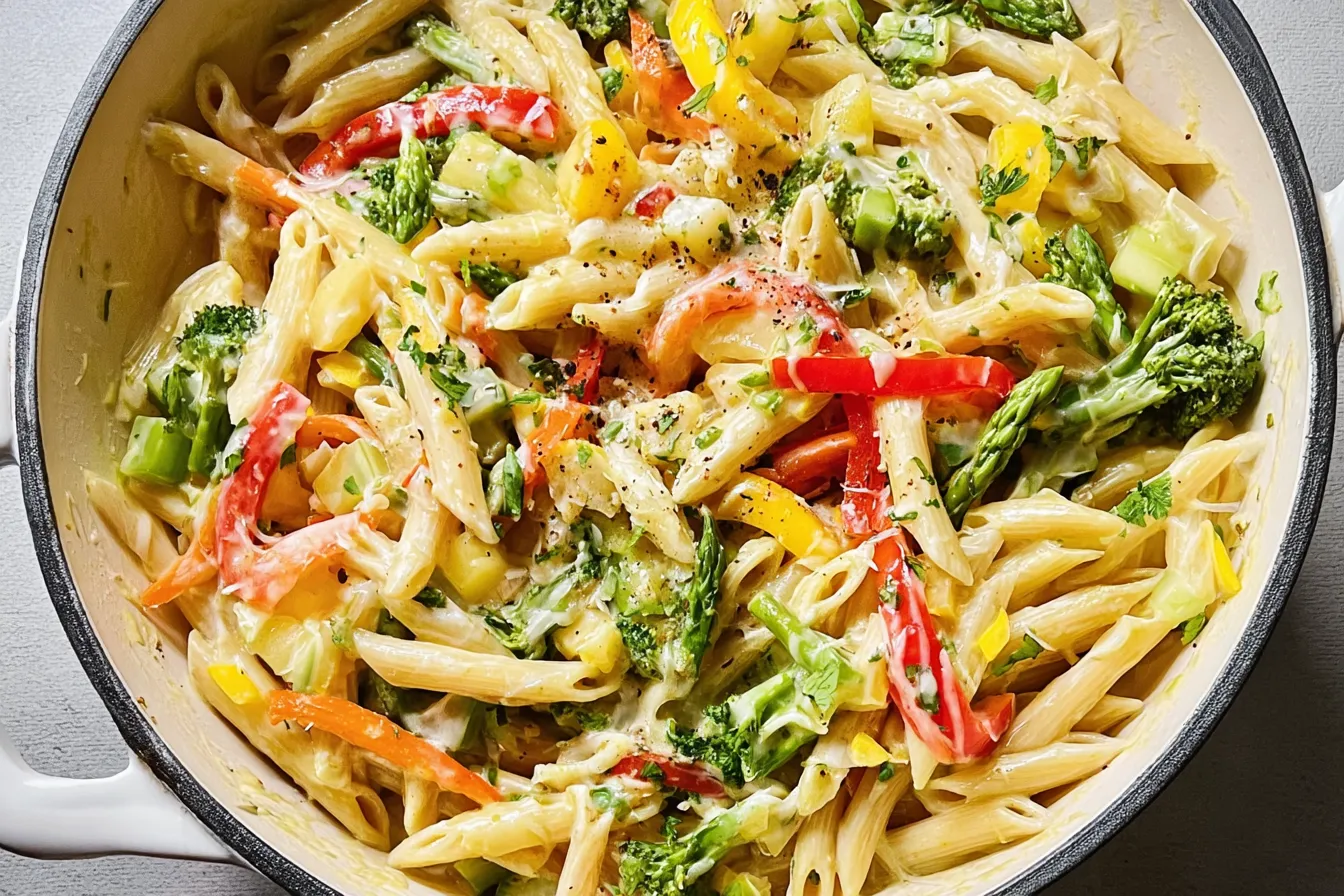 Lemon Garlic Pasta Primavera