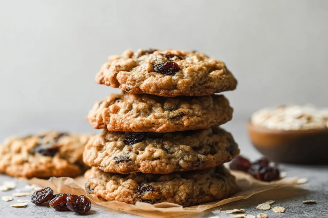 Oatmeal Raisin Cookies: Comforting Treats for Everyone Oatmeal Raisin Cookies Freshly Baked