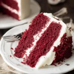 Mouthwatering Red Velvet Cake Slice