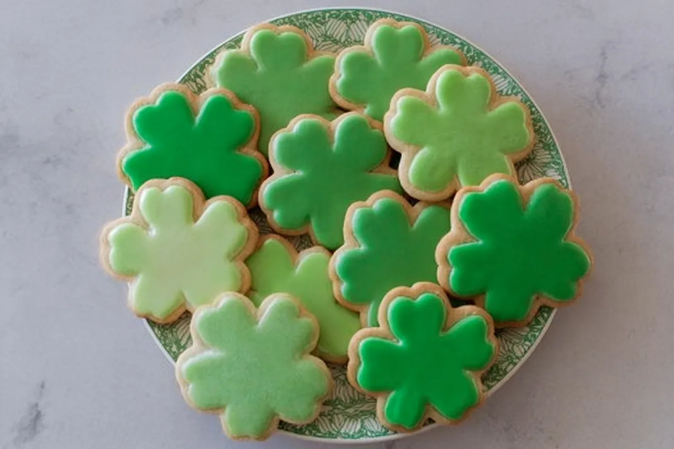 Shamrock Sugar Cookies