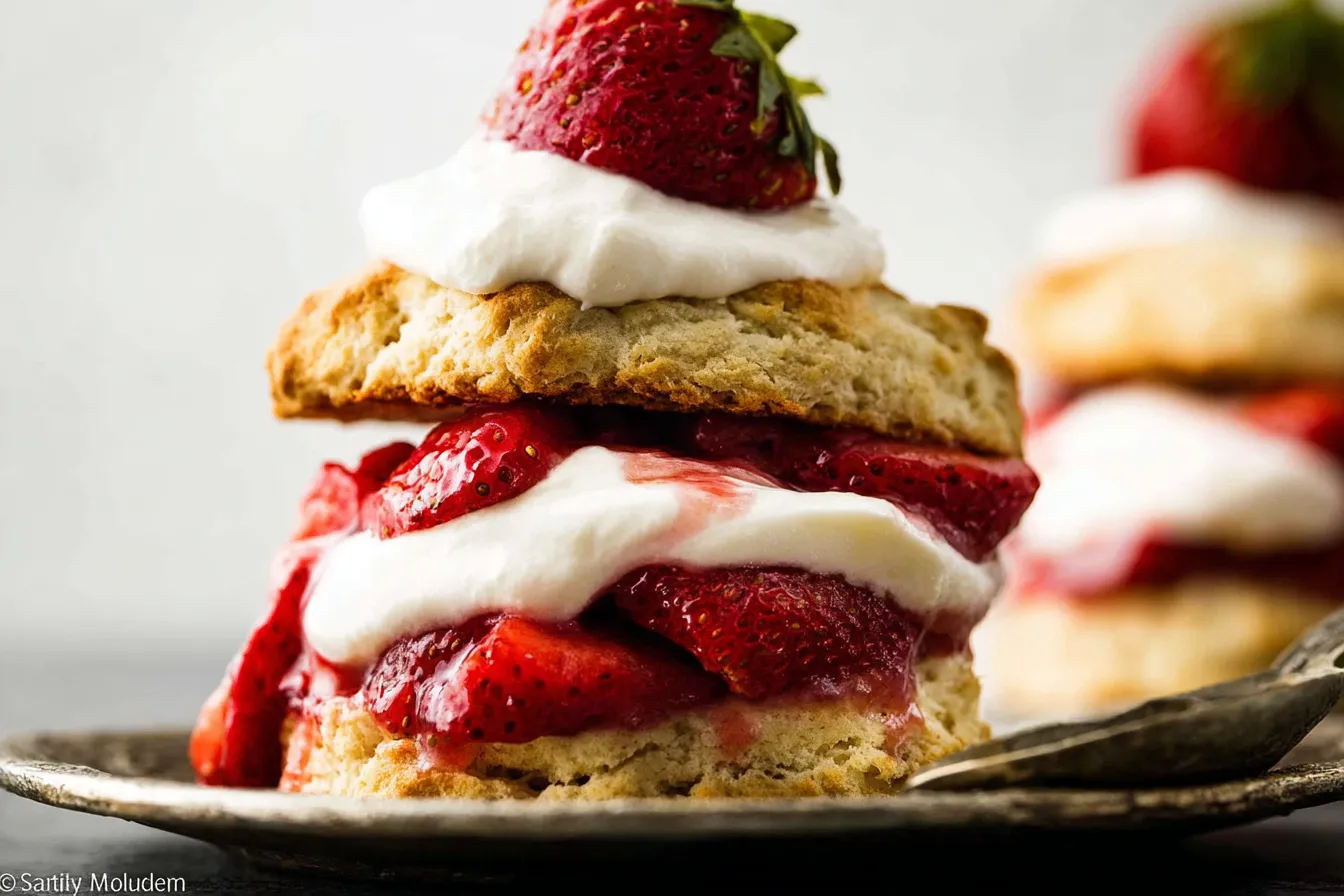 Strawberry Shortcake Biscuits: Delightful Summer Treats Delicious Strawberry Shortcake Biscuits Ready to Serve