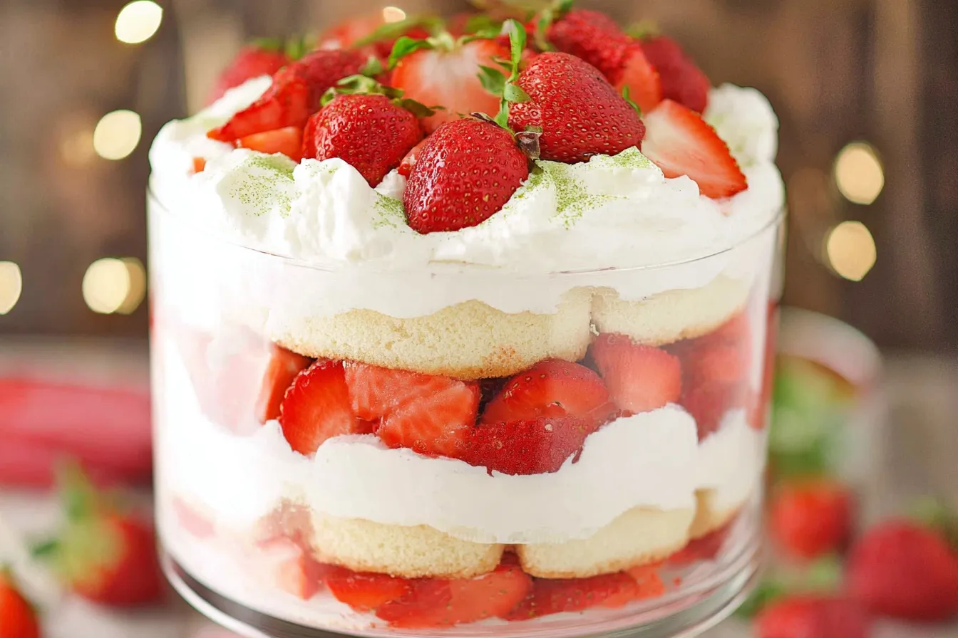 Strawberry Shortcake Trifle