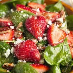 Strawberry Spinach Salad: A Delightful & Healthy Treat 3 Vibrant Strawberry Spinach Salad Ready to Serve