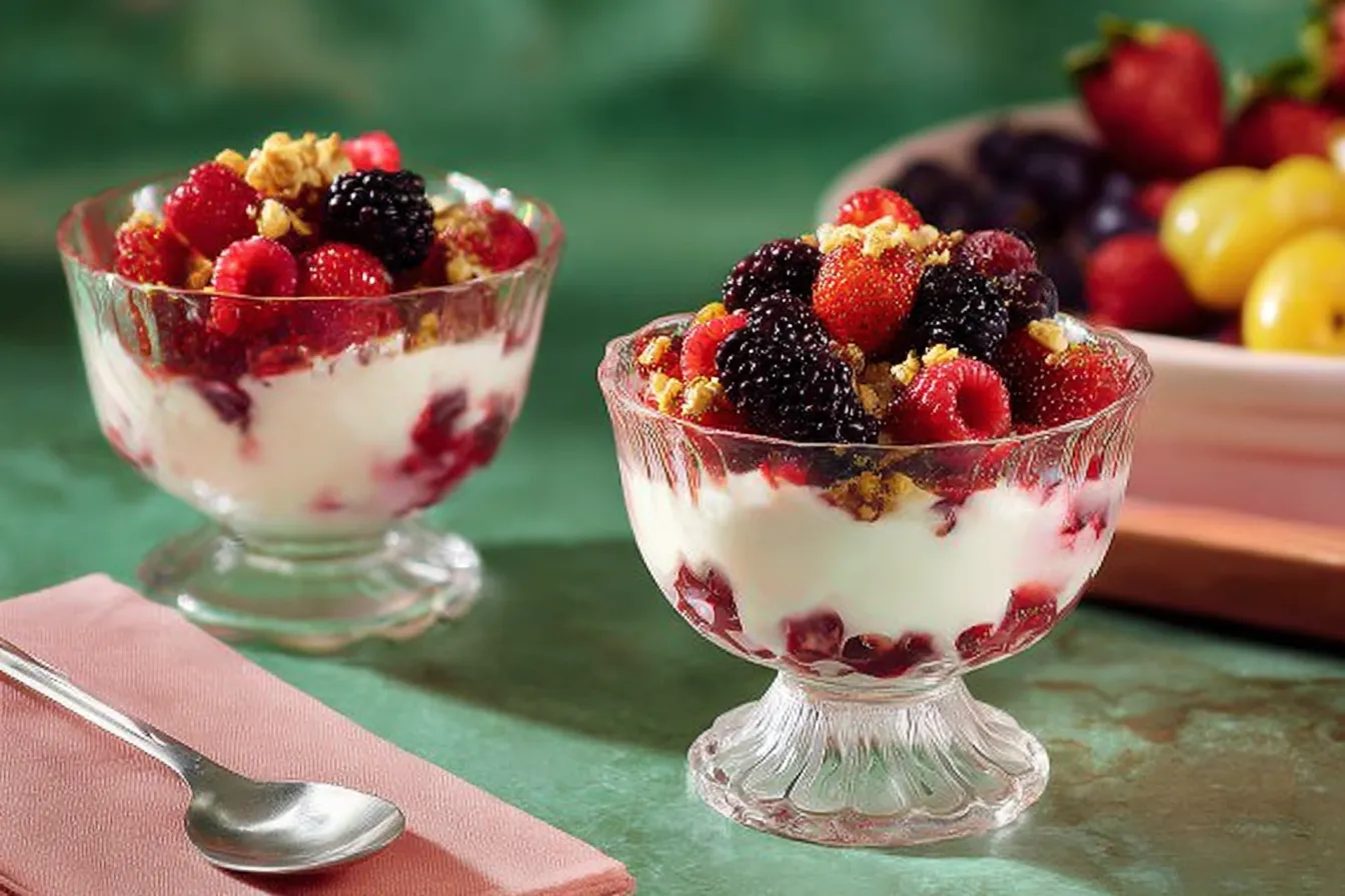 Berry Parfait Delight: A Sweet and Healthy Treat! 1 Delicious Berry Parfait Layers