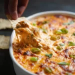 Delicious Buffalo Chicken Dip in a Serving Bowl