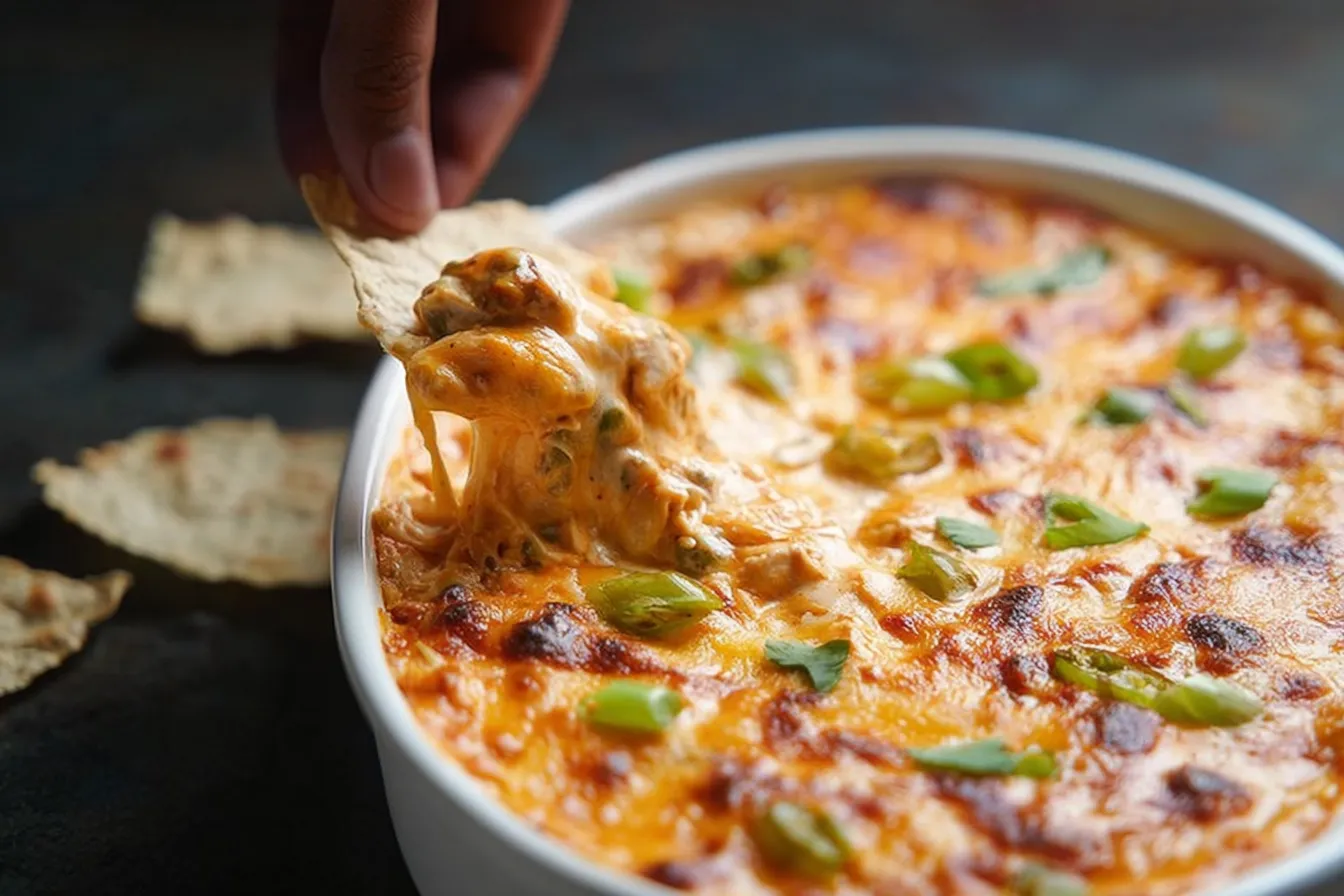 Buffalo Chicken Dip: The Ultimate Game Day Treat! Delicious Buffalo Chicken Dip in a Serving Bowl