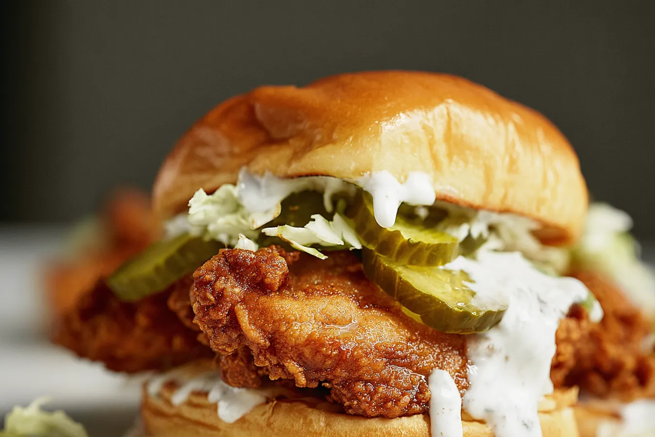 Buttermilk Fried Chicken Sandwich Freshly Made and Ready to Enjoy