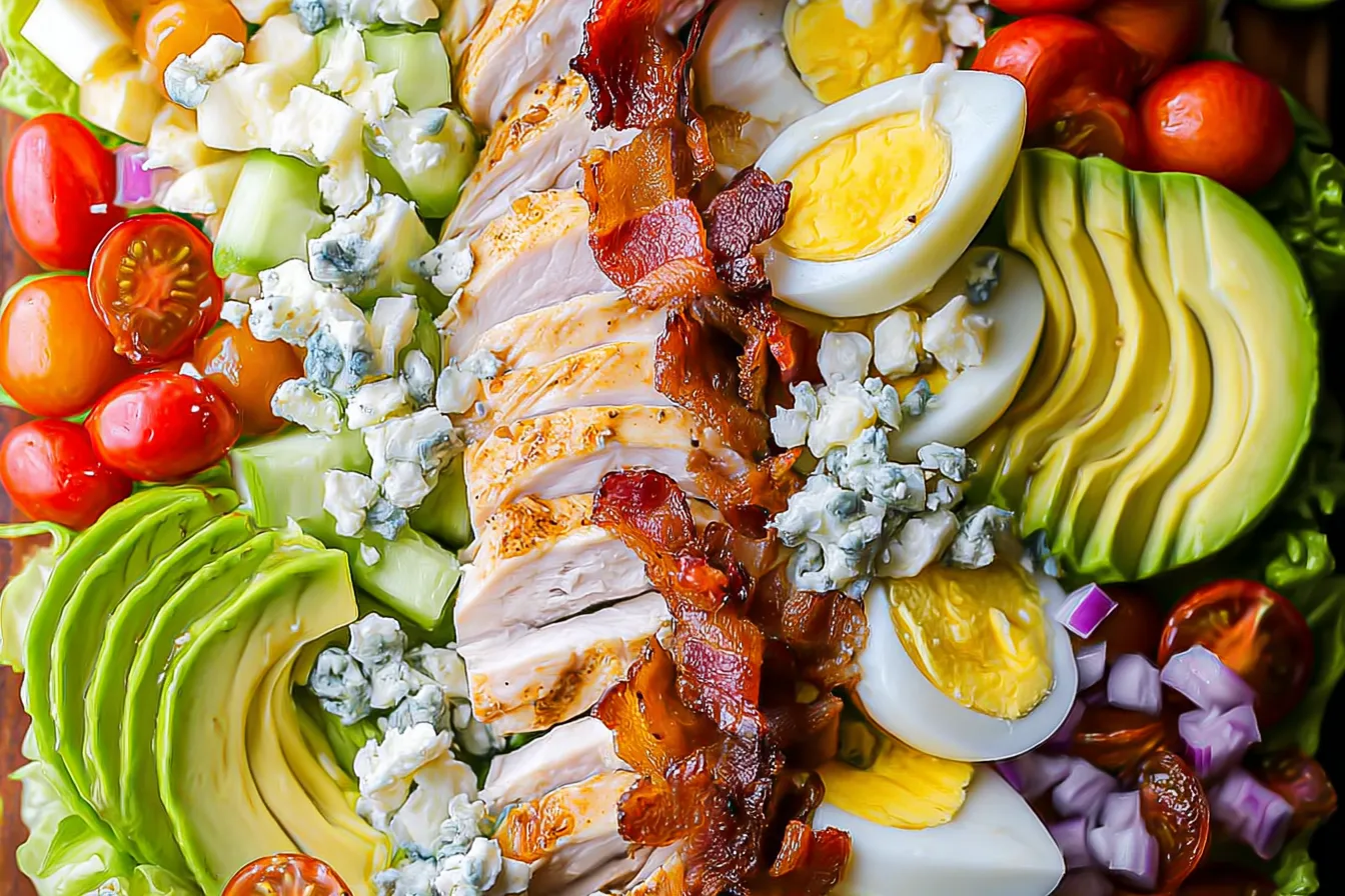 Chicken Cobb Salad: A Delicious, Healthy Choice 1 Vibrant Chicken Cobb Salad with Fresh Ingredients
