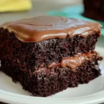 Deliciously Moist Chocolate Cake Slice